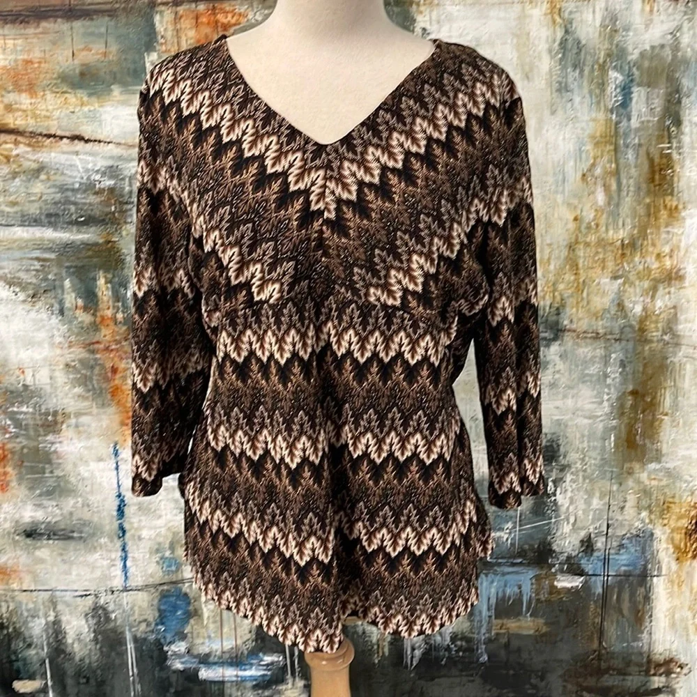JM Collection Blouse - Picture 1 of 3
